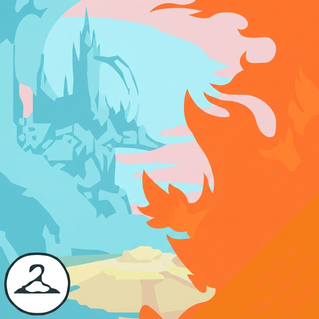 Fire and Ice Background