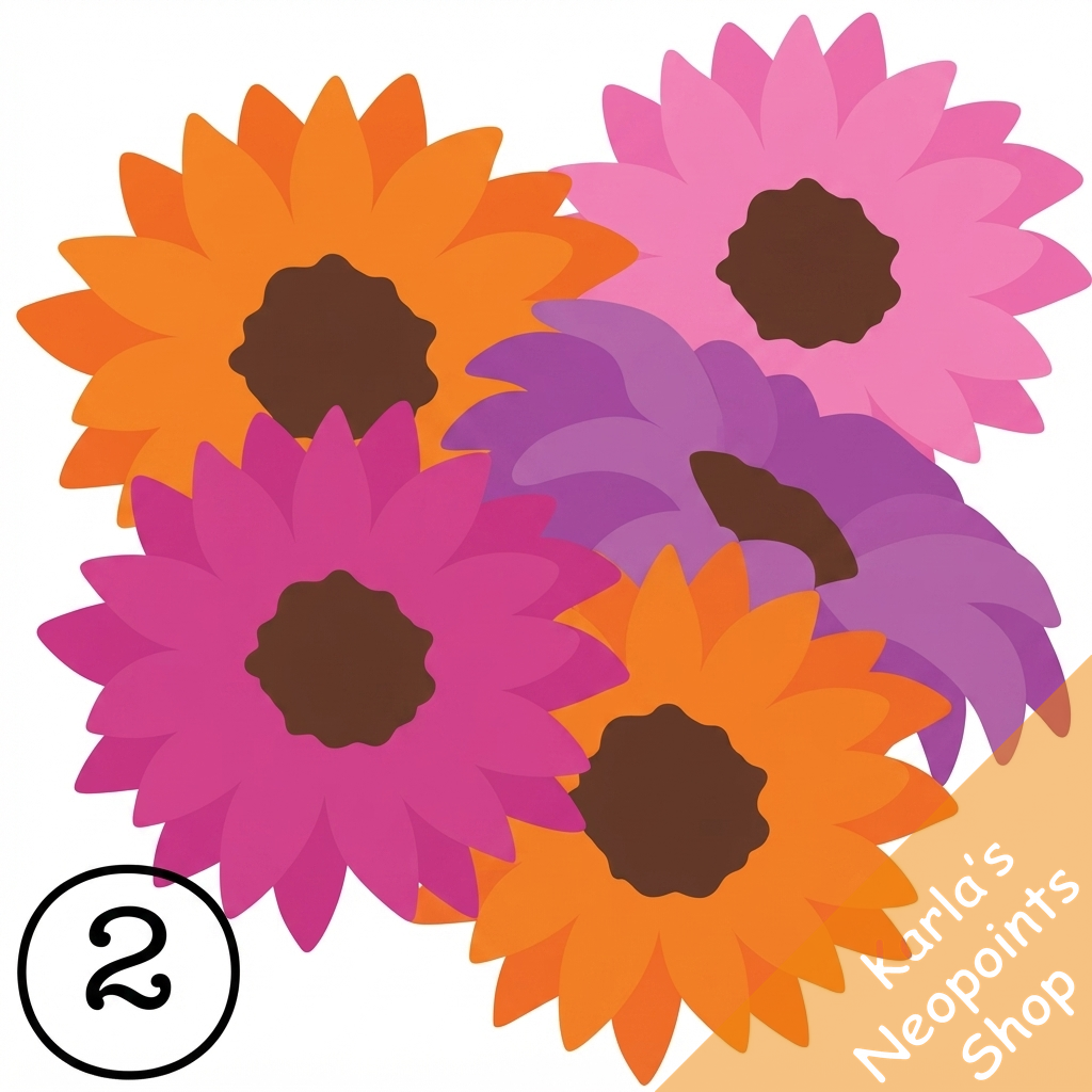 Colourful Daisy Foreground