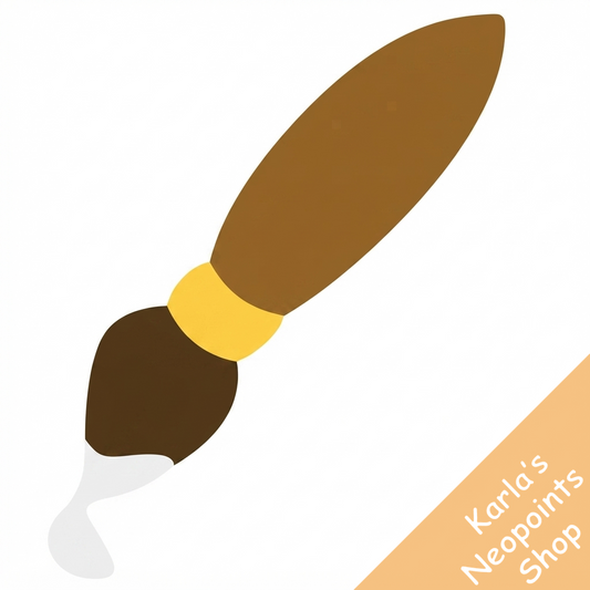 White Petpet Paint Brush