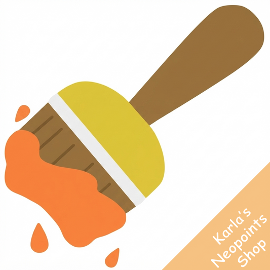 Orange Paint Brush