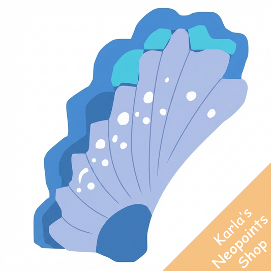 Dazzling Blue Mussel Shell