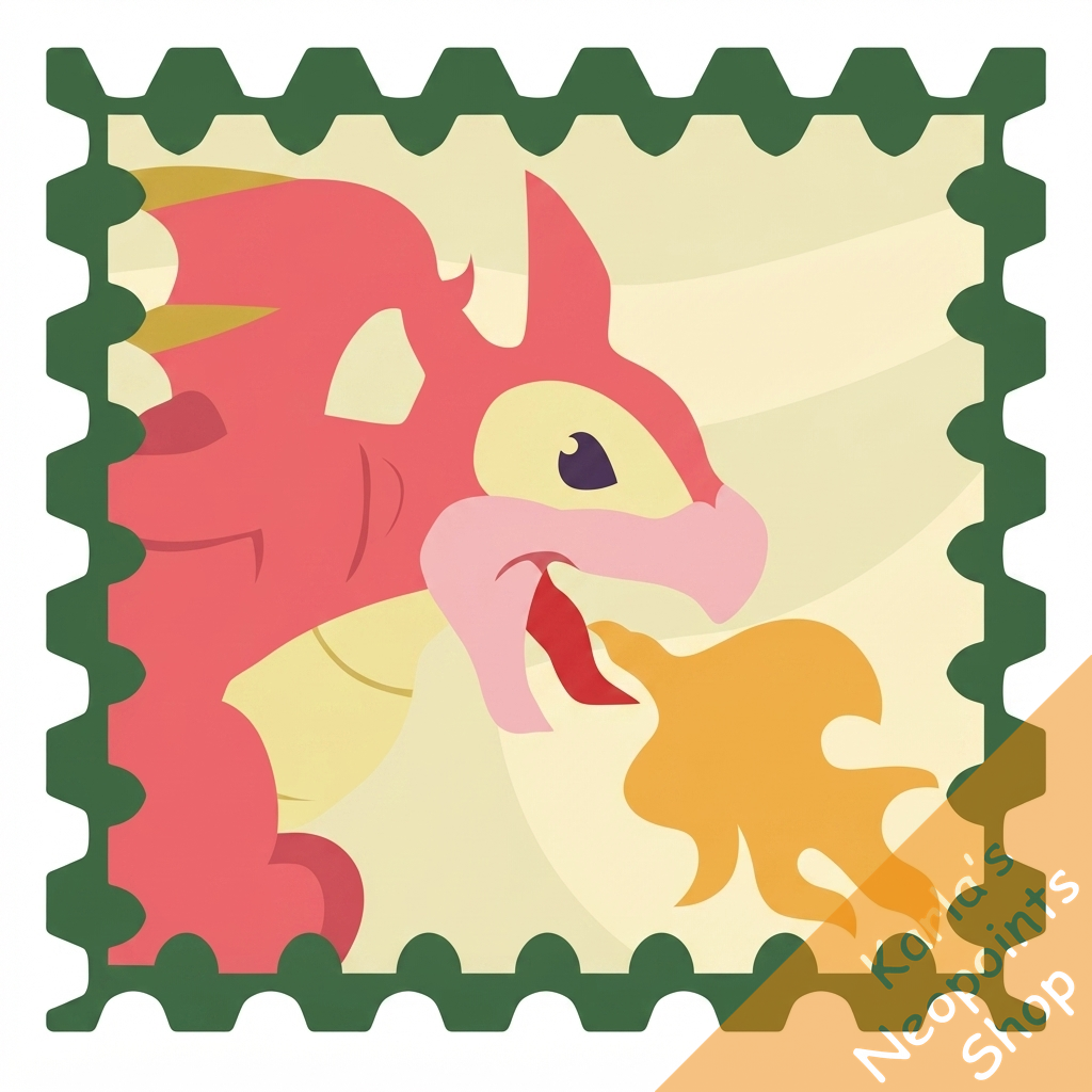 Fire Breathing Scorchio Stamp