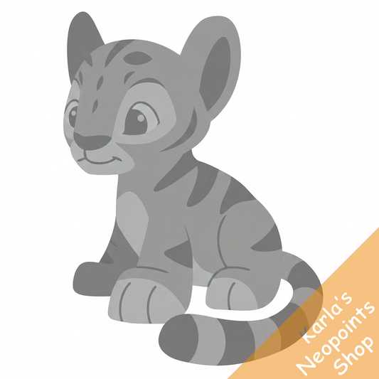 Magical Silver Kougra Plushie
