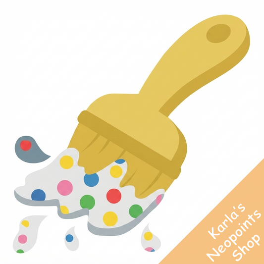 Polka Dot Paint Brush