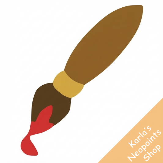 Red Petpet Paint Brush