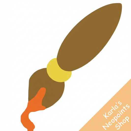 Orange Petpet Paint Brush