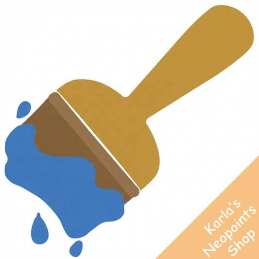 Electric Blue Paint Brush