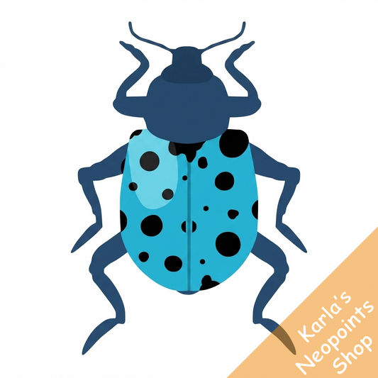 Spotted Blue Collectable Scarab