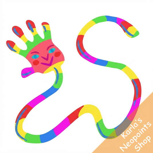 Rainbow Sticky Hand