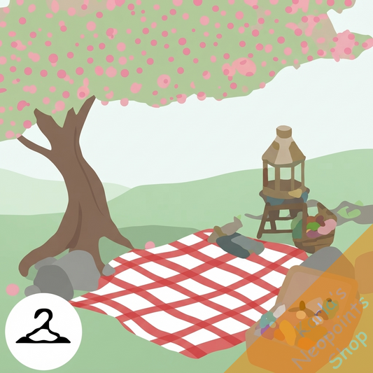 Nostalgic Spring Picnic Background