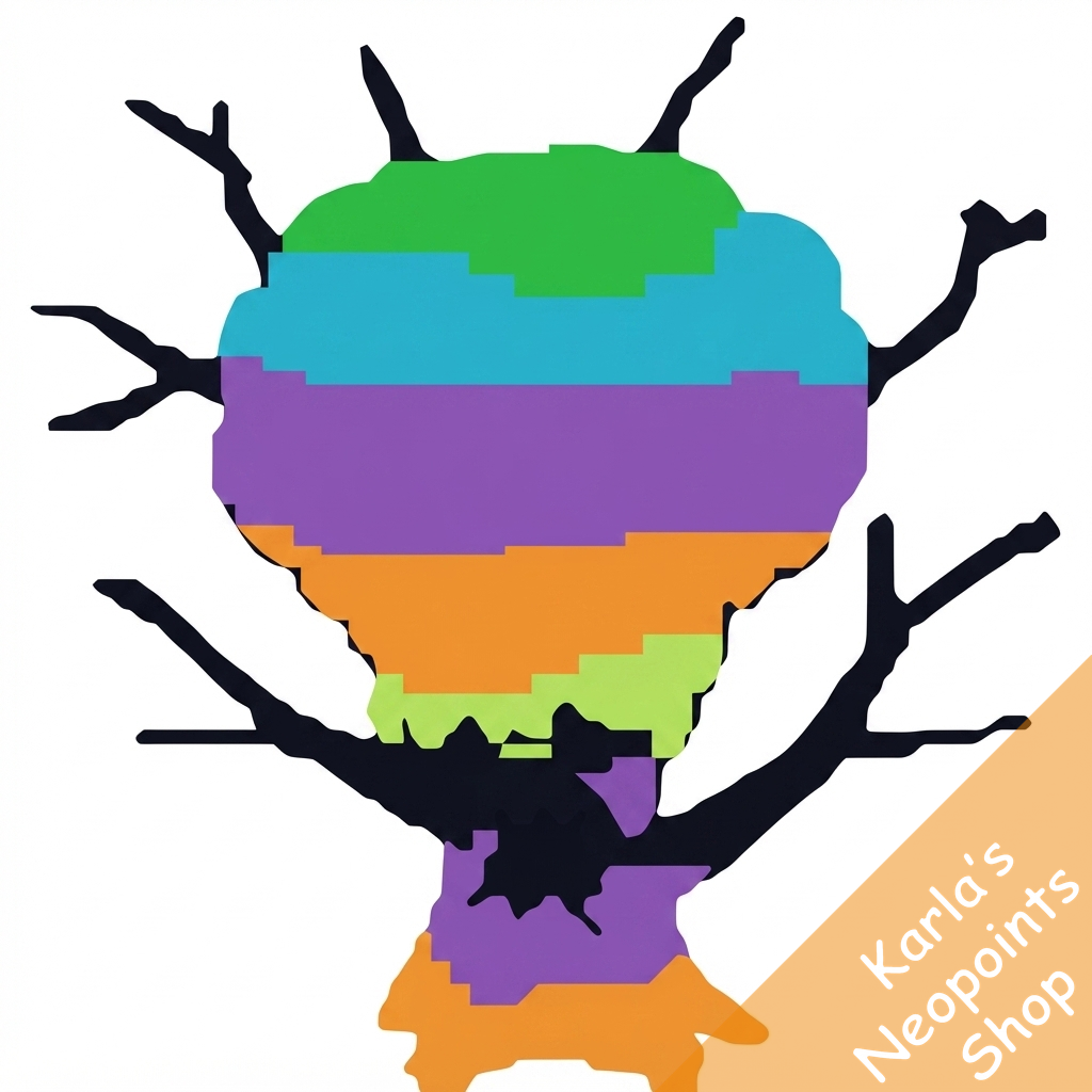 Rainbow Brain Tree Plushie