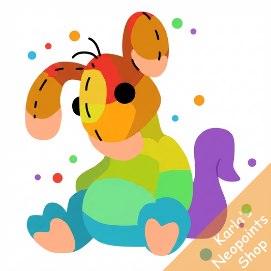 Magical Rainbow Blumaroo Plushie