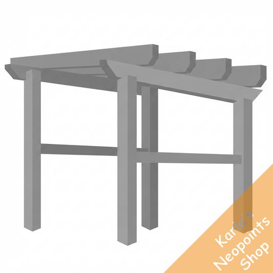 White Wood Pergola