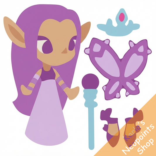 Springtime Fyora Paper Doll Set