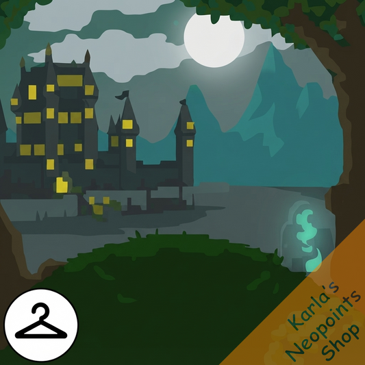 Meridell Castle Silhouette Background