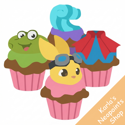 Beach Fun Usuki Cupcakes