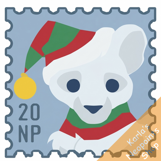 Christmas Kougra Stamp