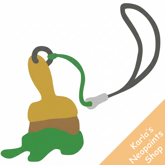 Green PaintBrush Collectable Charm