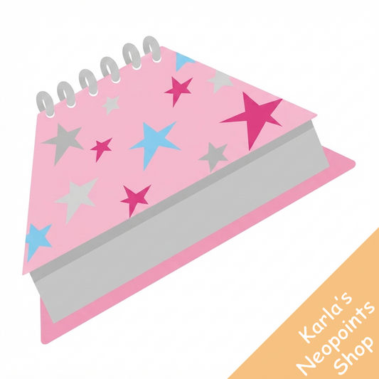 Pink Stars Notepad