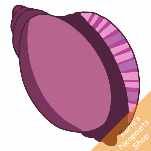 Shiny Purple Cowry Shell