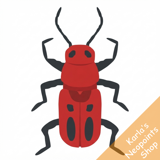 Spotted Red Collectable Scarab