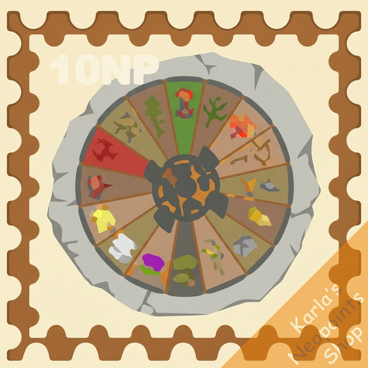 Wheel of Monotony Stamp