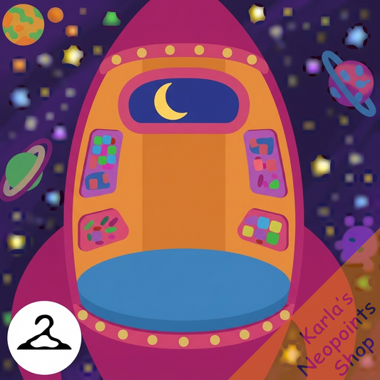 Baby in a Spaceship Background