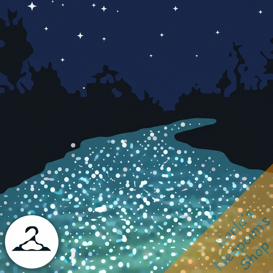 Dyeworks Blue: Starry Glowstone Path Background