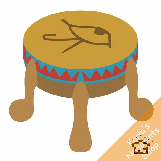 Lost Desert Hieroglyphic Stool