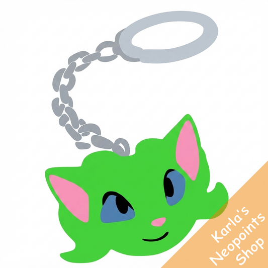 Green Acara Keychain