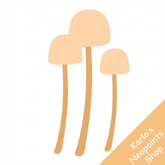 Spindly Mushrooms