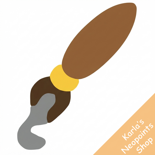 Checkered Petpet Paint Brush