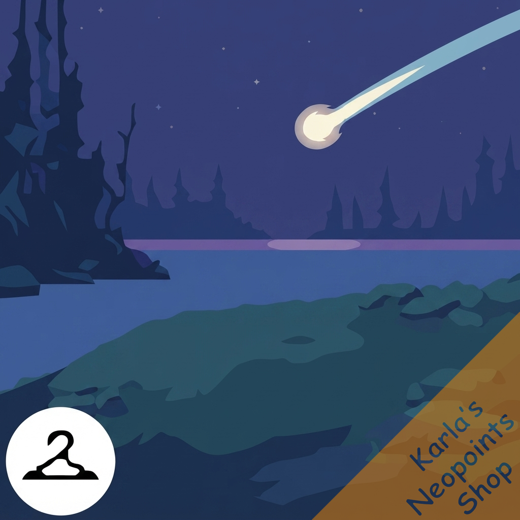 Comet Across the Sky Background