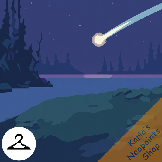 Comet Across the Sky Background