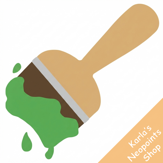 Green Paint Brush