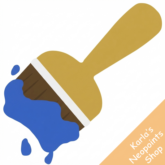 Blue Paint Brush
