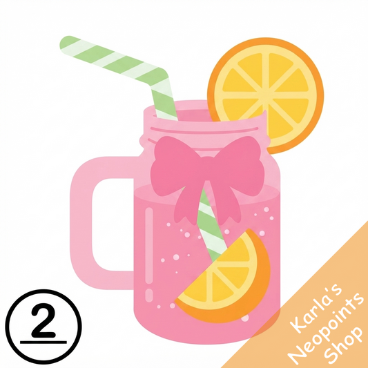 Glass of Pink Lemonade Handheld