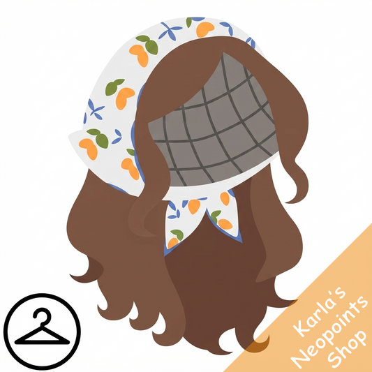 Long Flowy Wig with Bandana