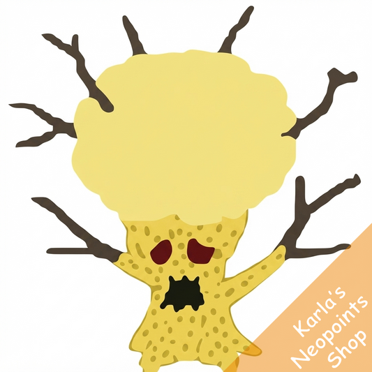 Yellow Brain Tree Plushie