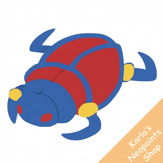Hand Painted Scarab Plushie