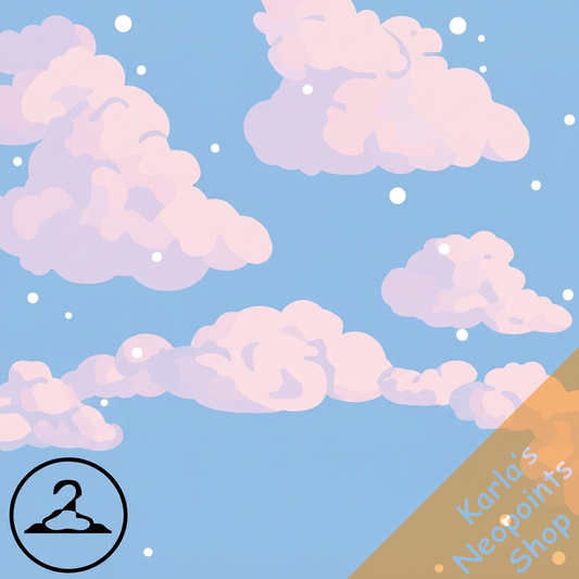 Dyeworks Blue: Dreamy Cloud Background