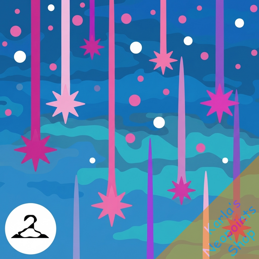 Dyeworks Blue: Raining Stars Effect