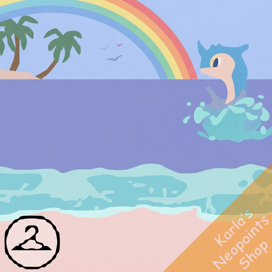 Dyeworks Blue: Splashing Flotsam Beach Background