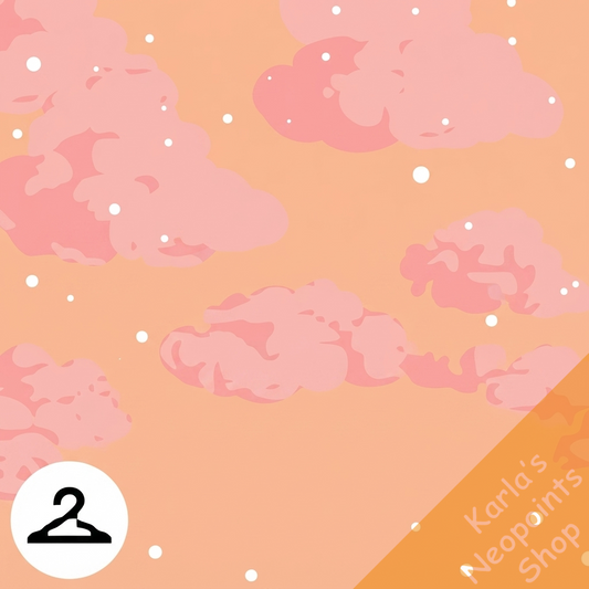 Dyeworks Orange: Dreamy Cloud Background