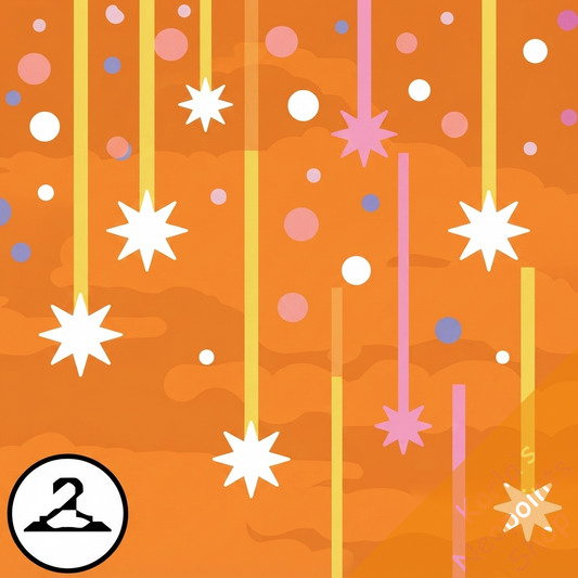 Dyeworks Orange: Raining Stars Effect