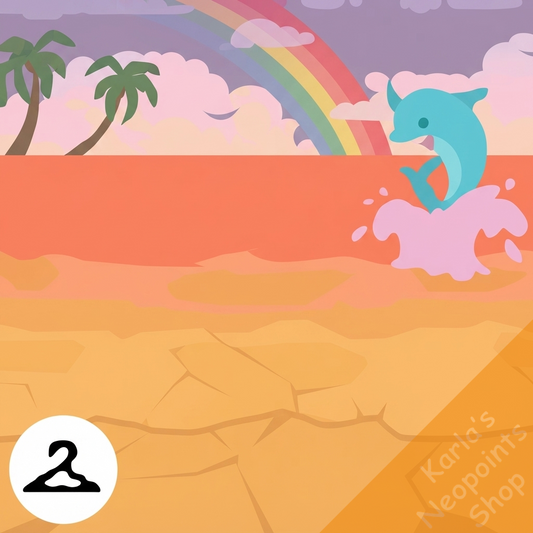 Dyeworks Orange: Splashing Flotsam Beach Background