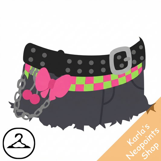 Double-Belted Mini Skirt
