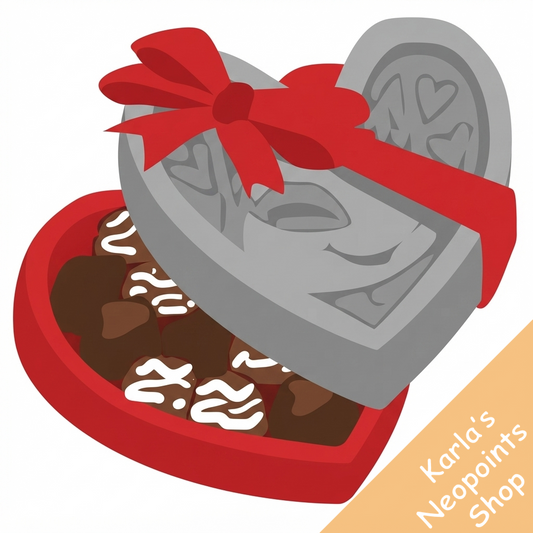 Silver Heart Box of Chocolates