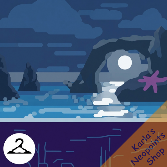 Dyeworks Black: Dusk in the Water Background