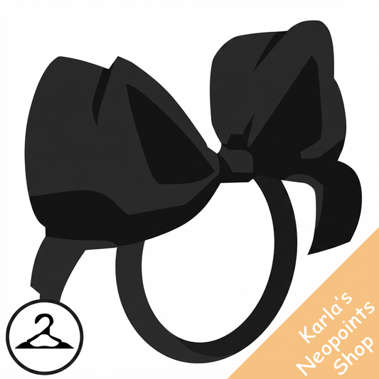 Dyeworks Black: Oversized Head Bow